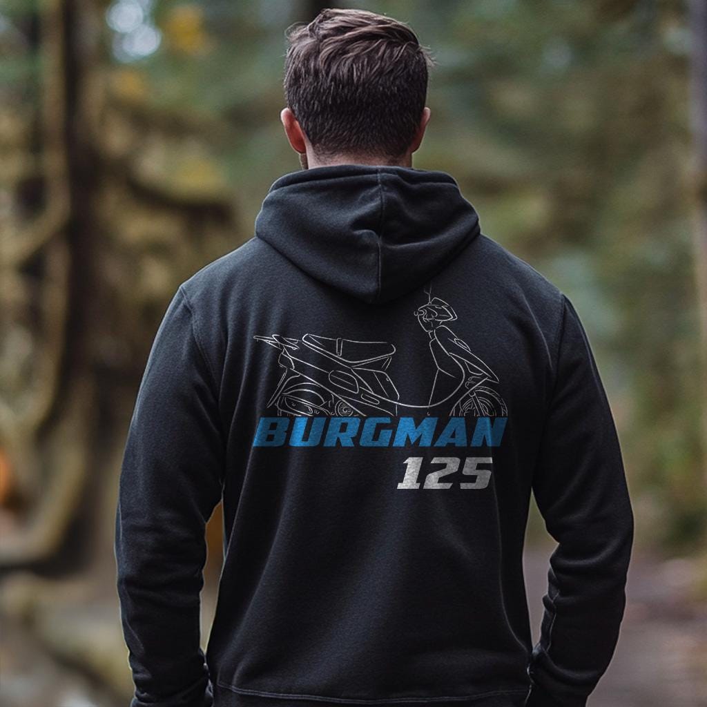 Suzuki AN125 Burgman Inspired Hoodie - Motorcycle Sweatshirt for Riders