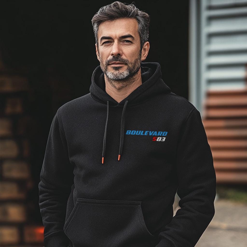 Suzuki Boulevard S83 Inspired Hoodie - Motorcycle Sweatshirt for Riders