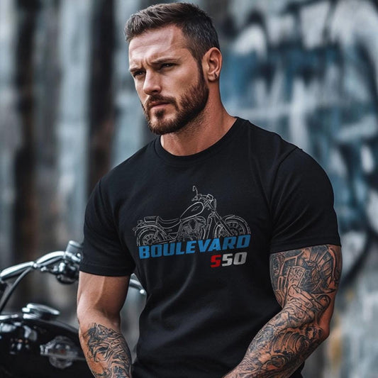 Suzuki Boulevard S50 Inspired T-Shirt - Motorcycle Tee Shirt for Riders