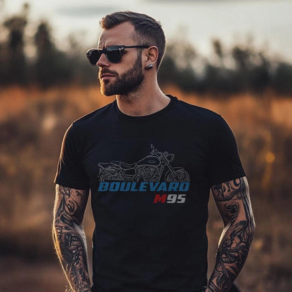 Suzuki Boulevard M95 Inspired T-Shirt - Motorcycle Tee Shirt for Riders