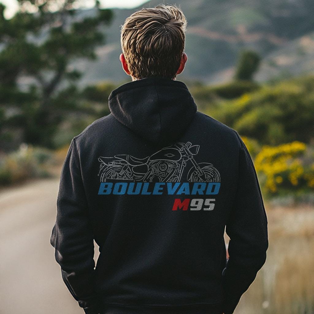 Suzuki Boulevard M95 Inspired Hoodie - Motorcycle Sweatshirt for Riders