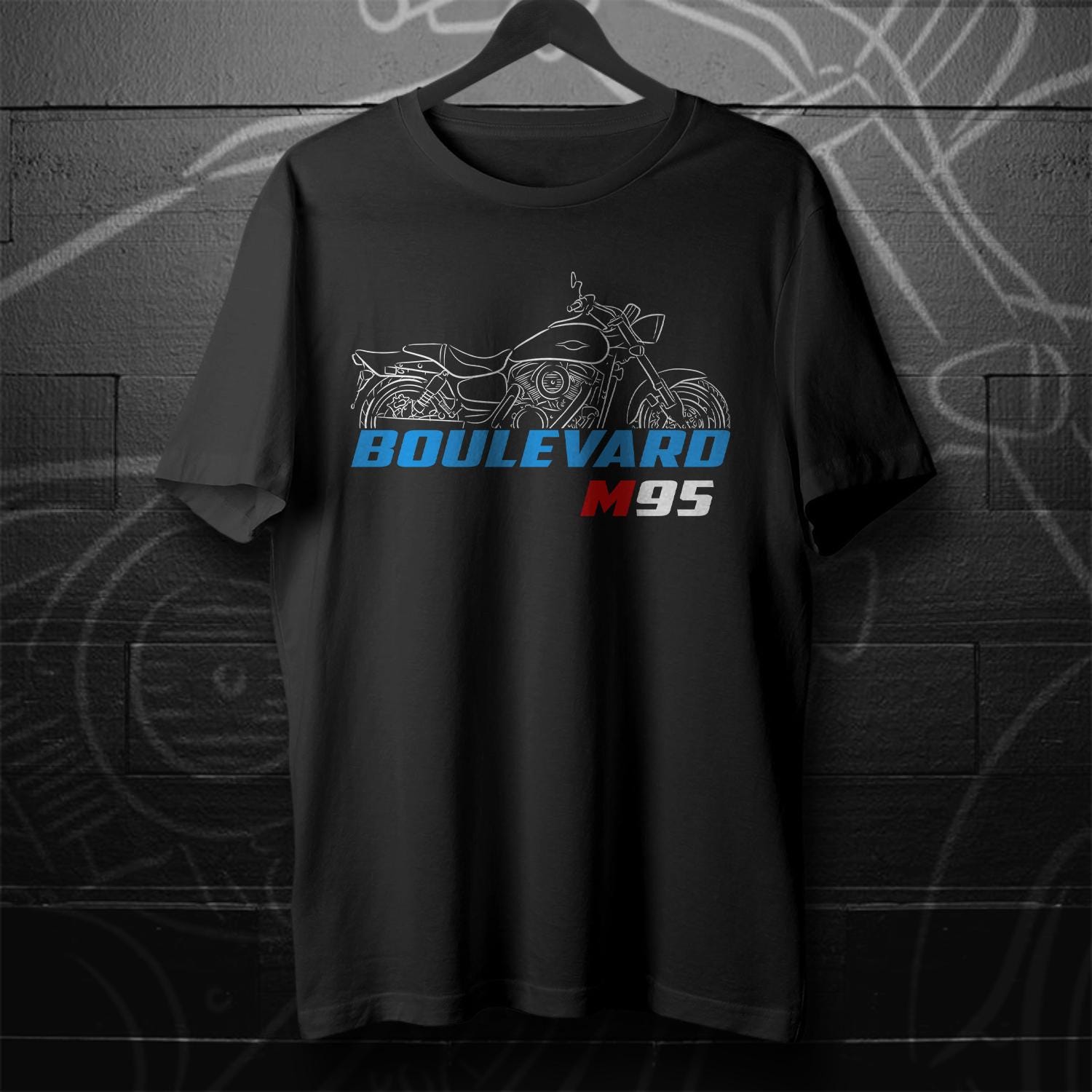 Suzuki Boulevard M95 Inspired T-Shirt - Motorcycle Tee Shirt for Riders