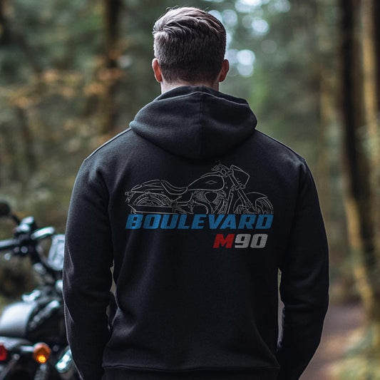 Suzuki Boulevard M90 Inspired Hoodie - Motorcycle Sweatshirt for Riders
