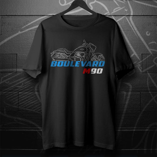 Suzuki Boulevard M90 Inspired T-Shirt - Motorcycle Tee Shirt for Riders