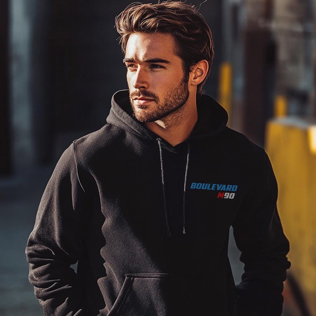 Suzuki Boulevard M90 Inspired Hoodie - Motorcycle Sweatshirt for Riders