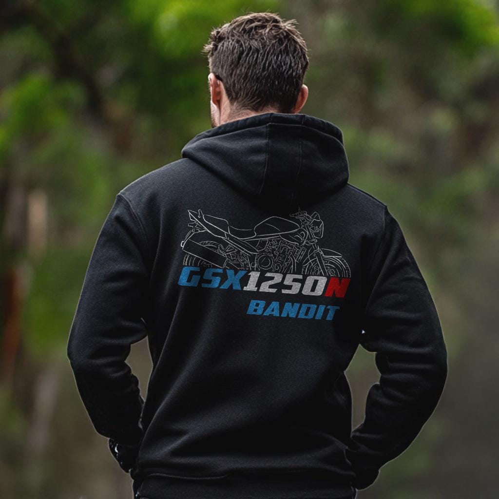 Suzuki GSX1250N Bandit Inspired Hoodie - Motorcycle Sweatshirt for Riders