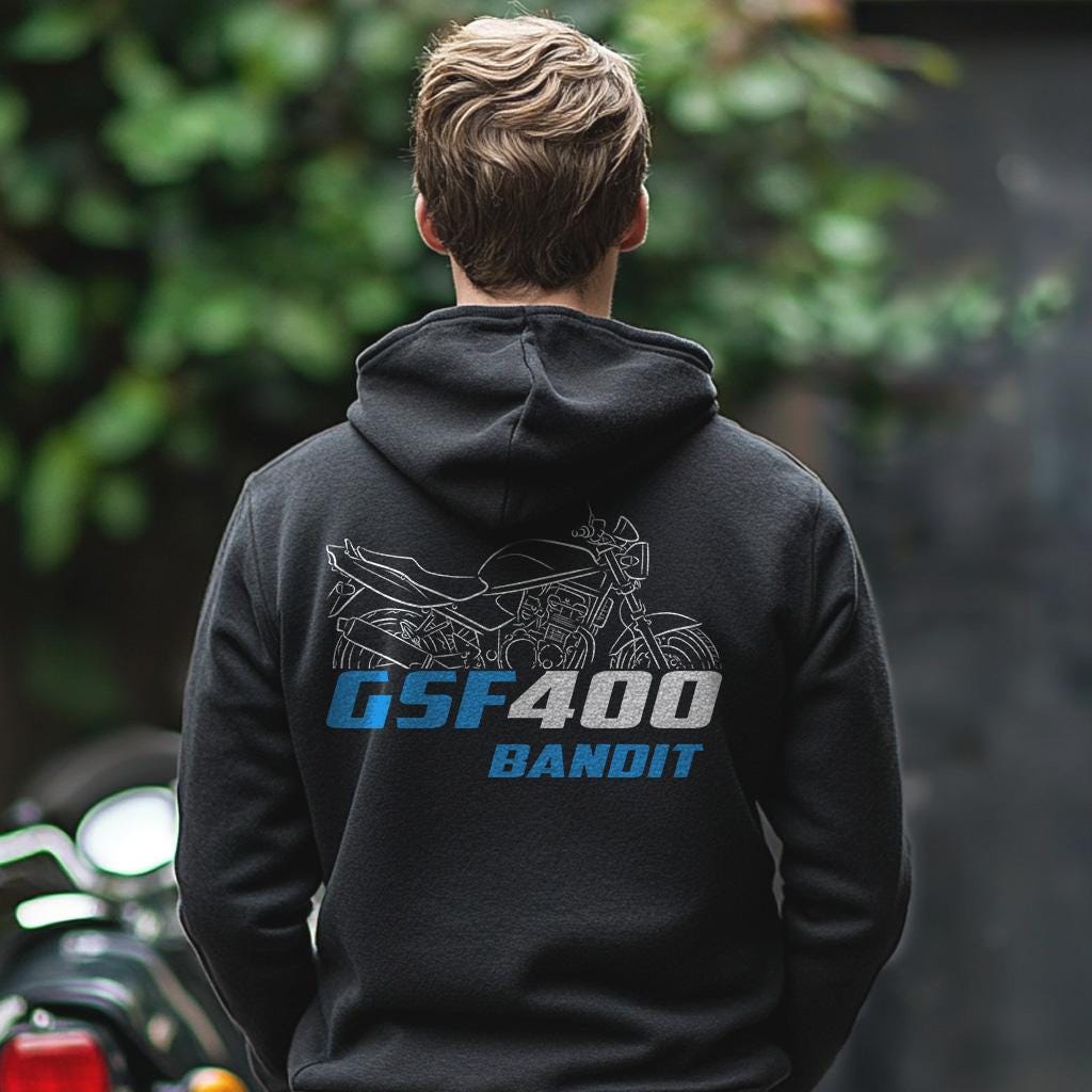 Suzuki GSF400 Bandit Inspired Hoodie - Motorcycle Sweatshirt for Riders