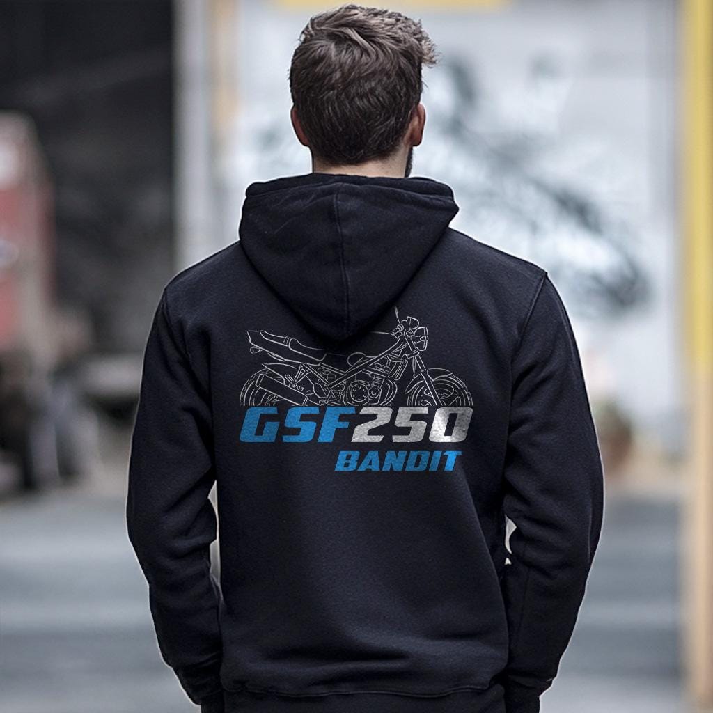 Suzuki GSF250 Bandit Inspired Hoodie - Motorcycle Sweatshirt for Riders