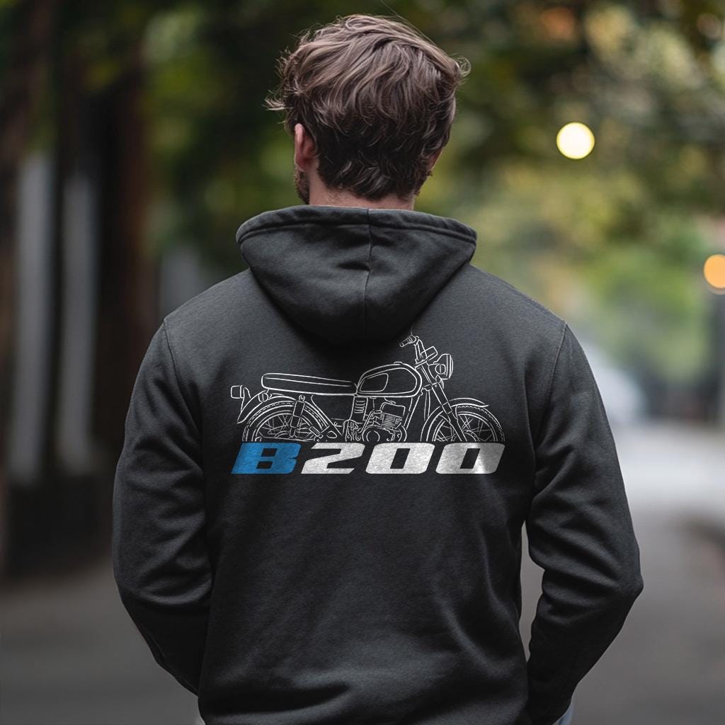 Suzuki B200 Inspired Hoodie - Motorcycle Sweatshirt for Riders
