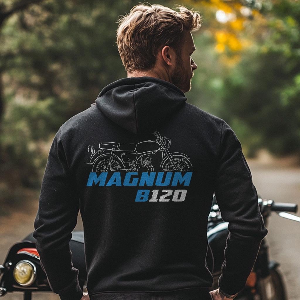 Suzuki B120 Magnum 1966 Inspired Hoodie - Motorcycle Sweatshirt for Riders