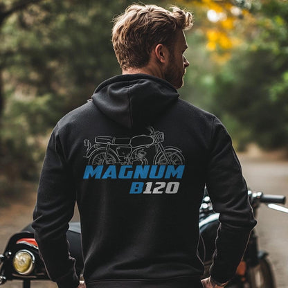 Suzuki B120 Magnum 1966 Inspired Hoodie - Motorcycle Sweatshirt for Riders