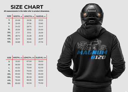 Suzuki B120 Magnum 1966 Inspired Hoodie - Motorcycle Sweatshirt for Riders