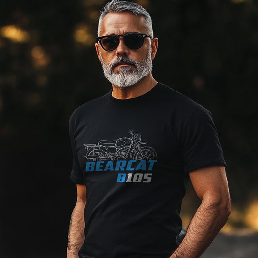Suzuki B105 Bearcat 1967 Inspired T-Shirt - Motorcycle Tee Shirt for Riders