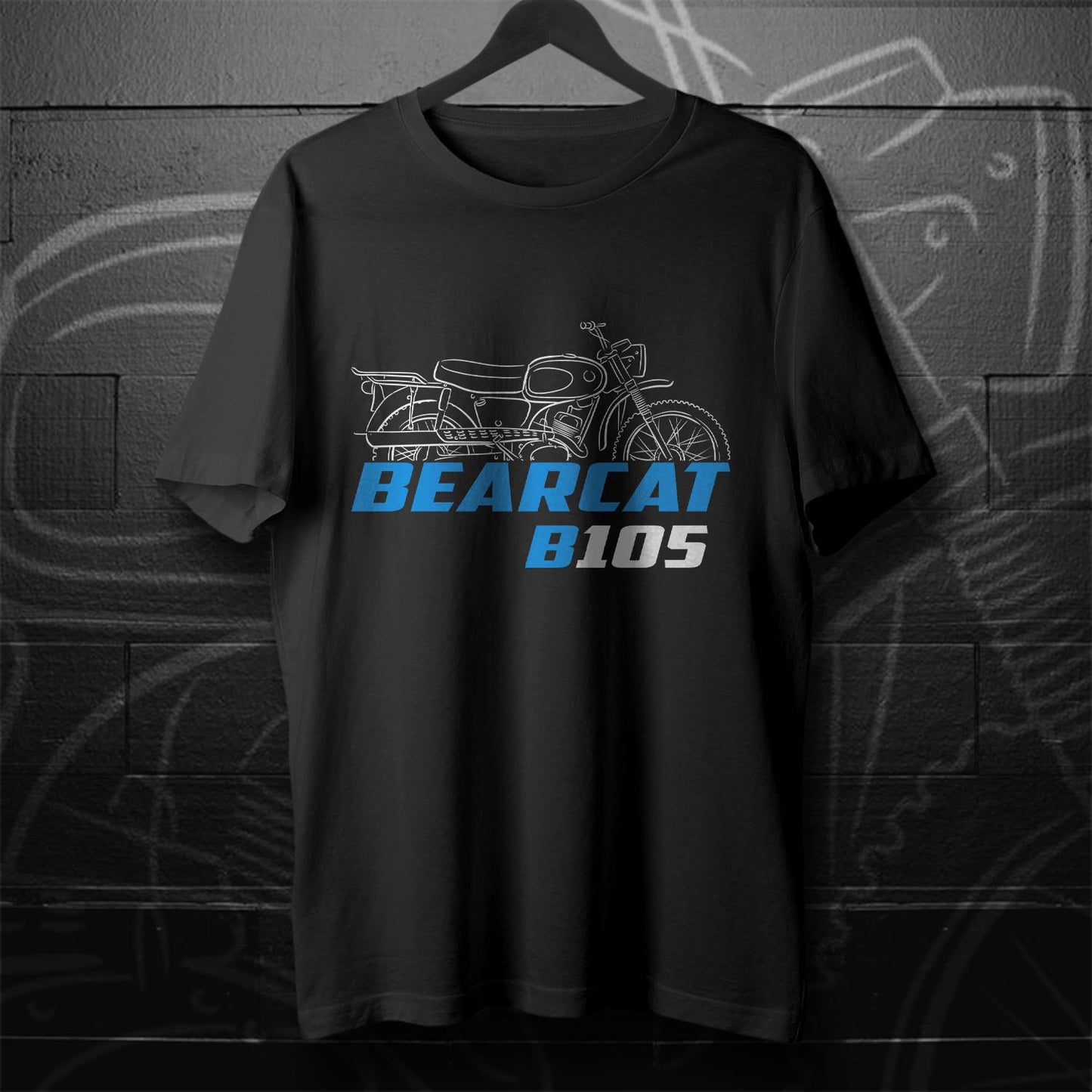 Suzuki B105 Bearcat 1967 Inspired T-Shirt - Motorcycle Tee Shirt for Riders
