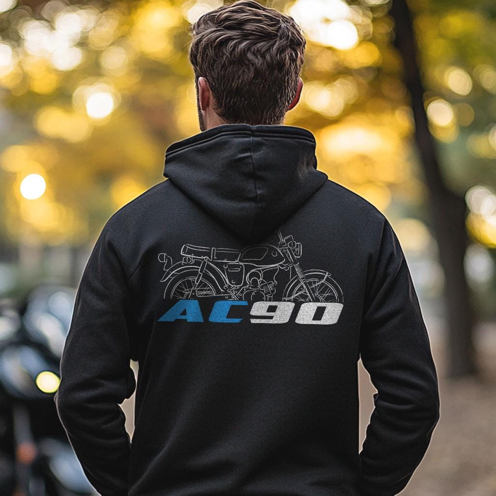 Suzuki AC90 1968 Inspired Hoodie - Motorcycle Sweatshirt for Riders
