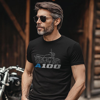 Suzuki A100 1966 - 1979 Inspired T-Shirt - Motorcycle Tee Shirt for Riders