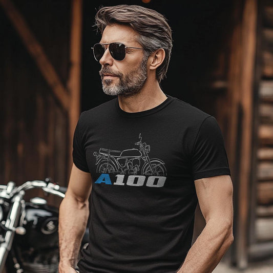 Suzuki A100 1966 - 1979 Inspired T-Shirt - Motorcycle Tee Shirt for Riders