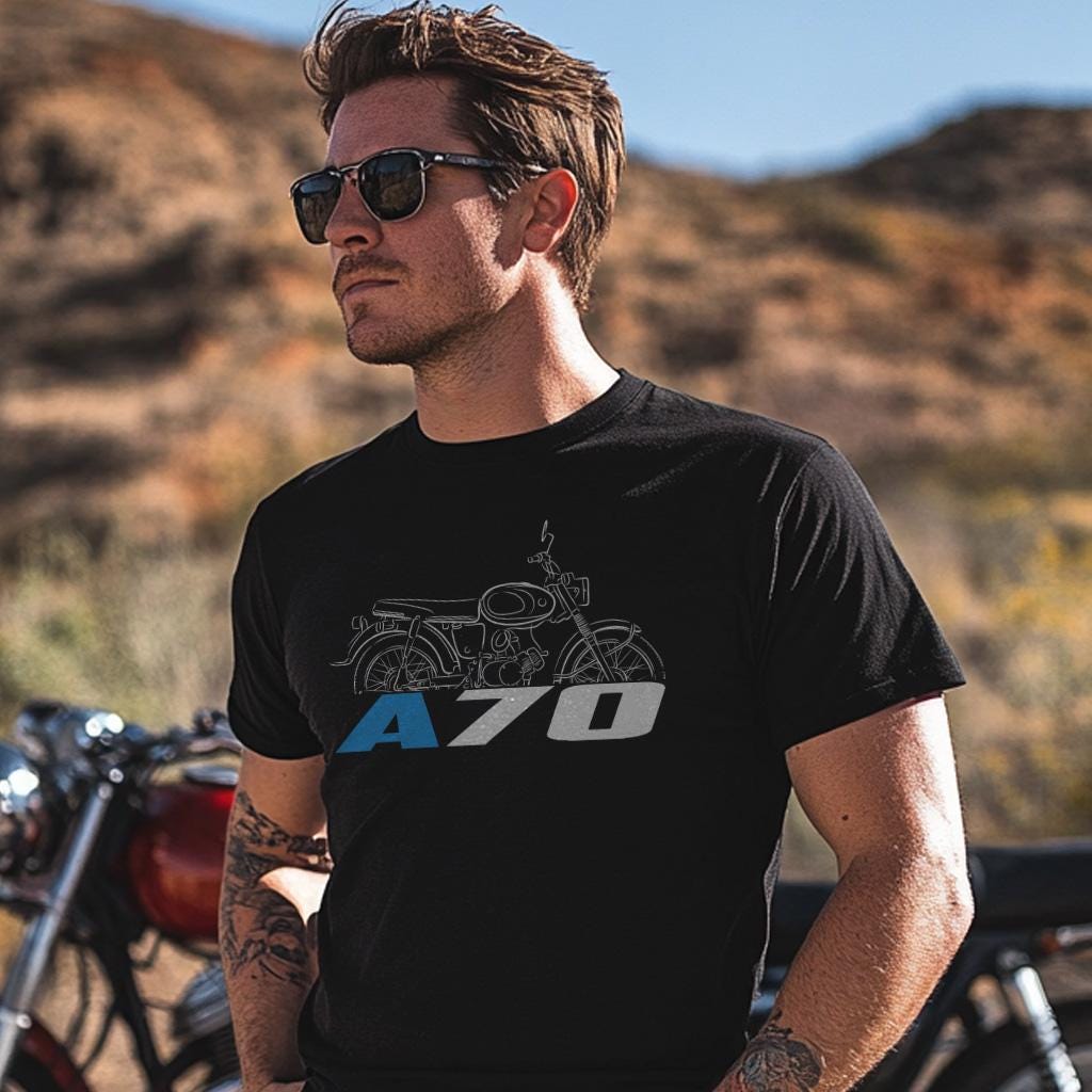 Suzuki A70 1969 - 1971 Inspired T-Shirt - Motorcycle Tee Shirt for Riders