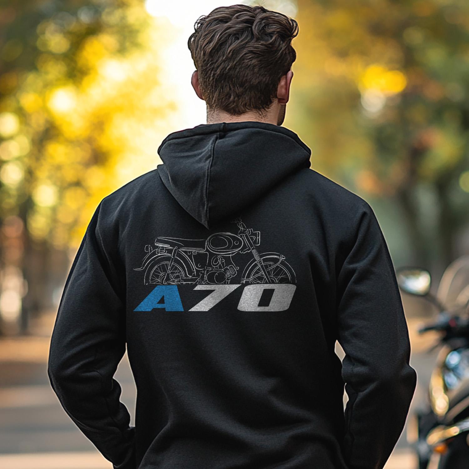 Suzuki A70 1969 - 1971 Inspired Hoodie - Motorcycle Sweatshirt for Riders