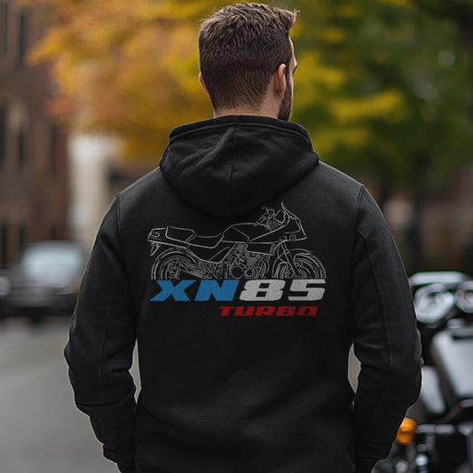 Suzuki XN85 Turbo Inspired Hoodie - Motorcycle Sweatshirt for Riders