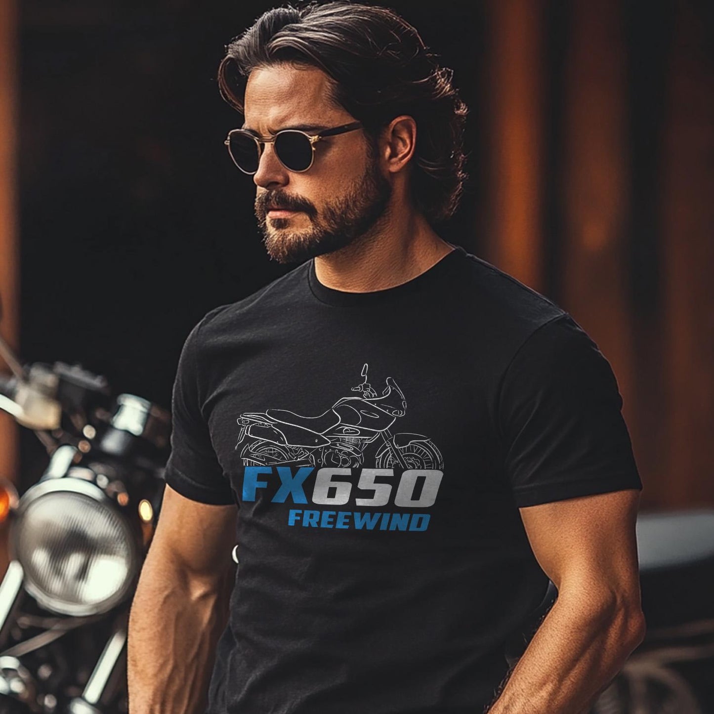 Suzuki XF650 Freewind Inspired T-Shirt - Motorcycle Tee Shirt for Riders