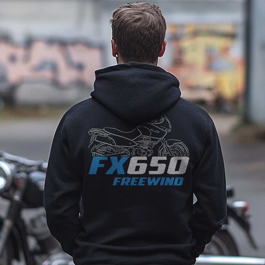 Suzuki XF650 Freewind Inspired Hoodie - Motorcycle Sweatshirt for Riders