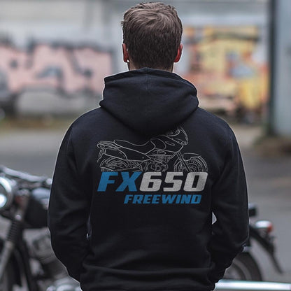 Suzuki XF650 Freewind Inspired Hoodie - Motorcycle Sweatshirt for Riders