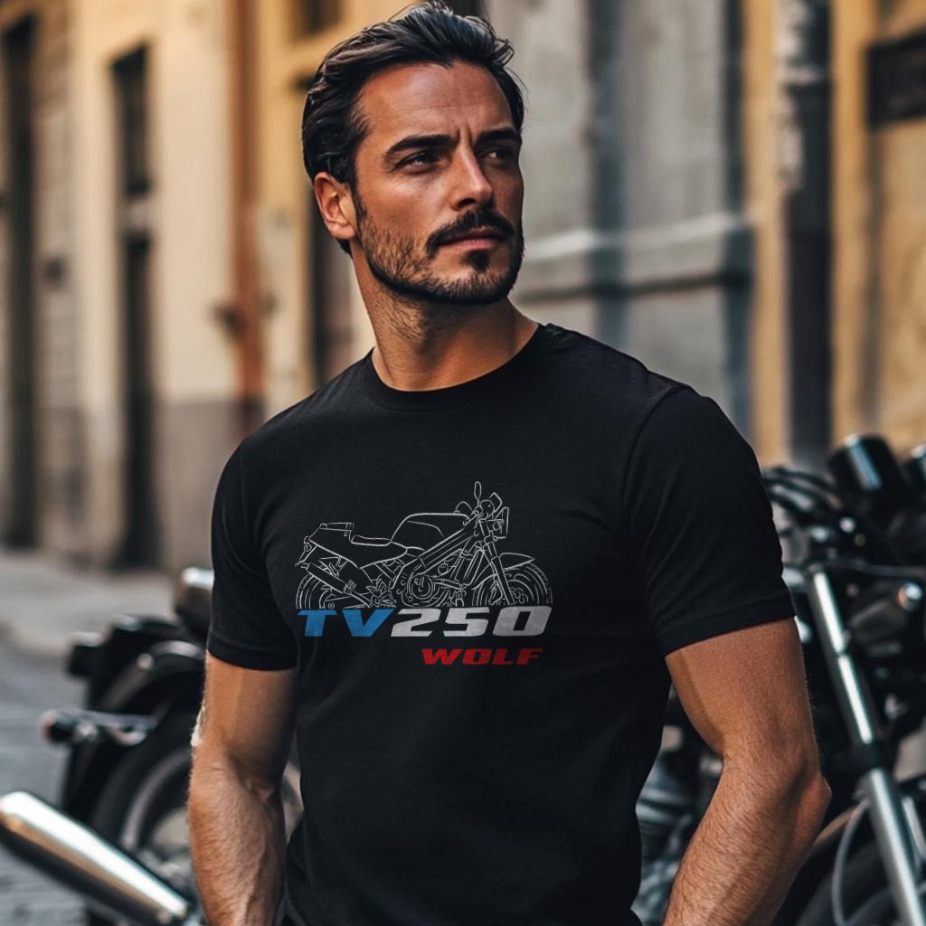 Suzuki TV250 Wolf Inspired T-Shirt - Motorcycle Tee Shirt for Riders