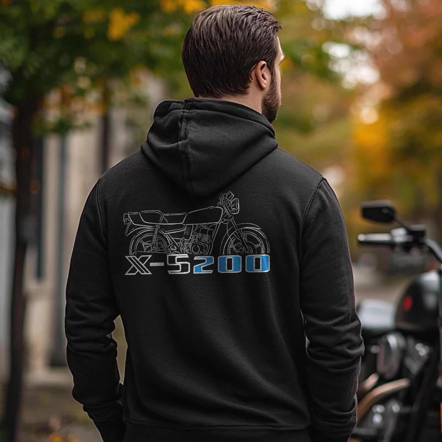 Suzuki X5 1979 - 1981 Inspired Hoodie - Motorcycle Sweatshirt for Riders