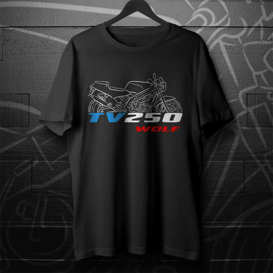 Suzuki TV250 Wolf Inspired T-Shirt - Motorcycle Tee Shirt for Riders