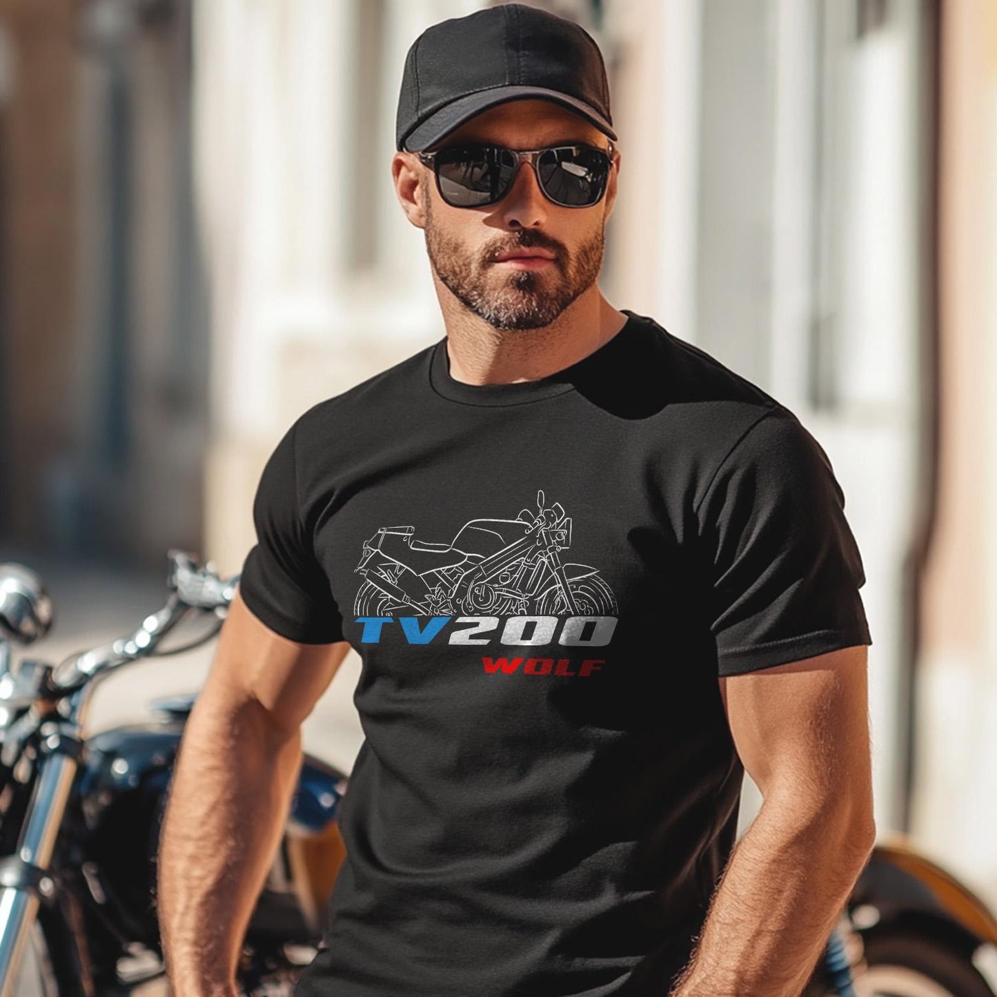 Suzuki TV200 Wolf Inspired T-Shirt - Motorcycle Tee Shirt for Riders