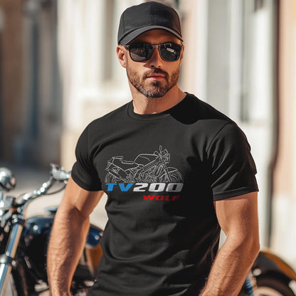 Suzuki TV200 Wolf Inspired T-Shirt - Motorcycle Tee Shirt for Riders