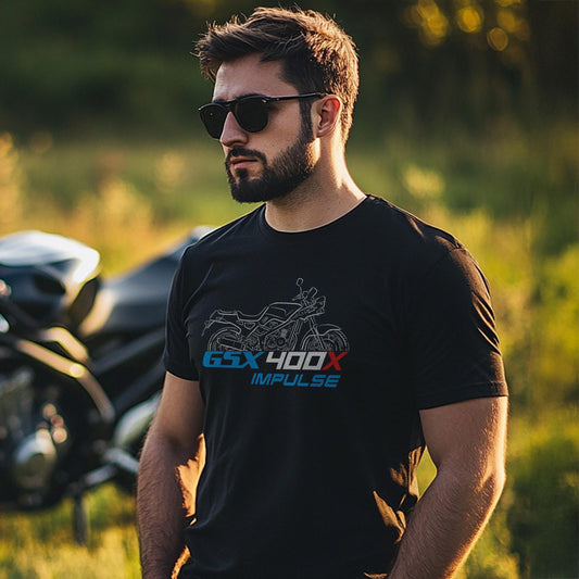 Suzuki GSX-400 X & XS Impulse Inspired T-Shirt - Motorcycle Tee Shirt for Riders