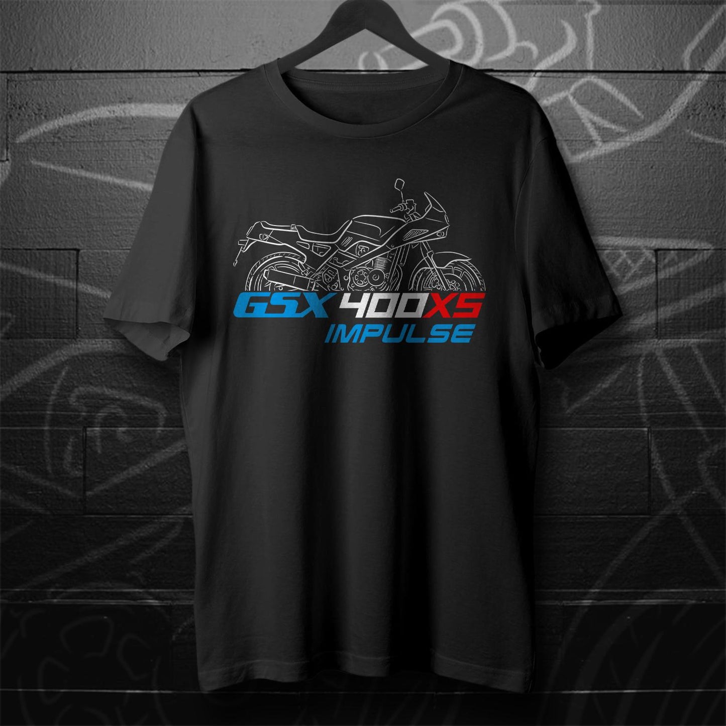Suzuki GSX-400 X & XS Impulse Inspired T-Shirt - Motorcycle Tee Shirt for Riders