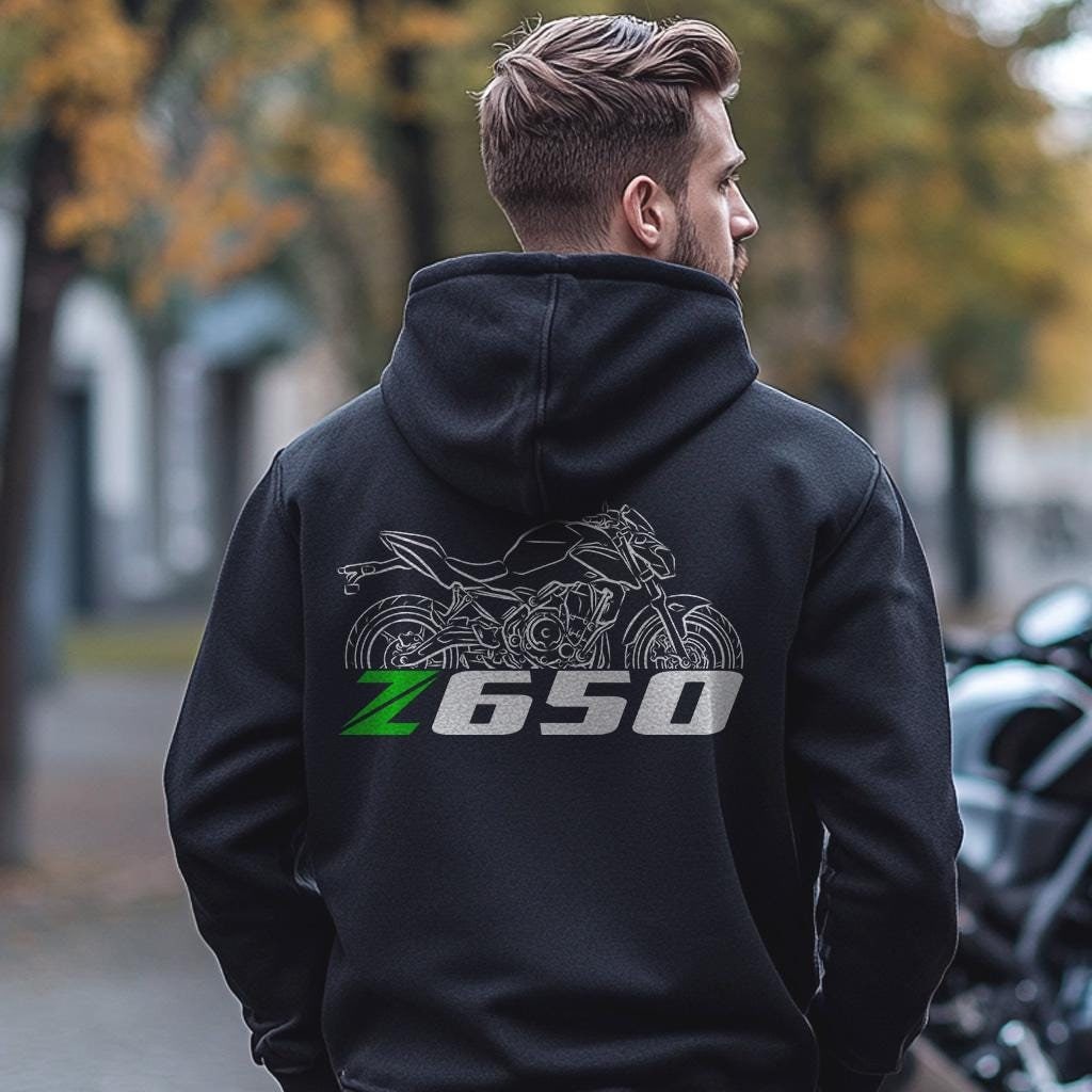 Kawasaki Z650 Inspired Hoodie - Motorcycle Sweatshirt for Riders