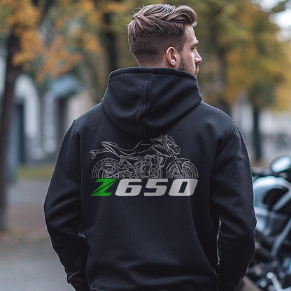 Kawasaki Z650 Inspired Hoodie - Motorcycle Sweatshirt for Riders