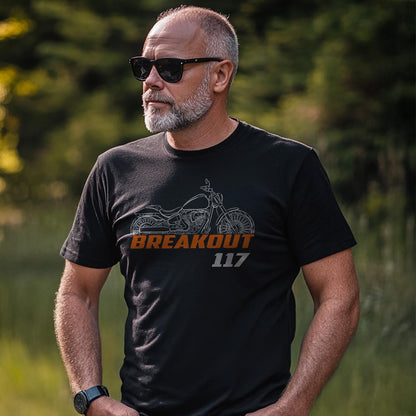 Harley-Davidson FXSB Breakout 117 Inspired T-Shirt - Biker Motorcycle Tee Shirt
