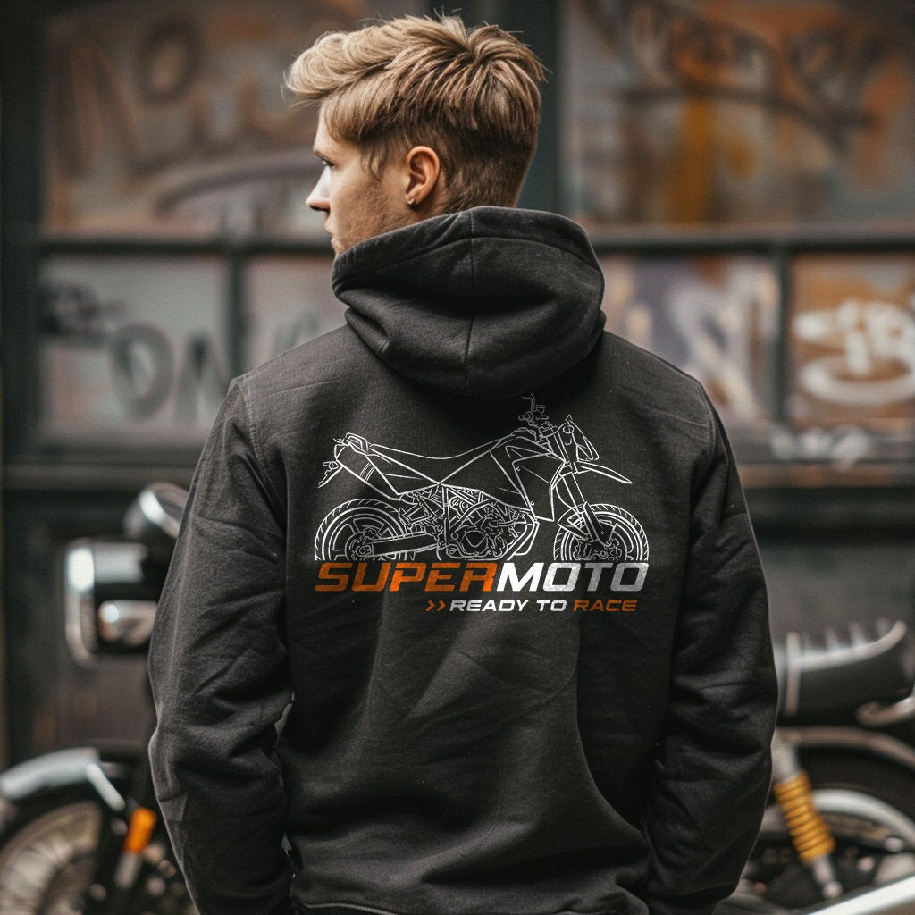 KTM 950 Supermoto Hoodie - Motorcycle Sweatshirt for Riders