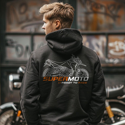 KTM 950 Supermoto Hoodie - Motorcycle Sweatshirt for Riders