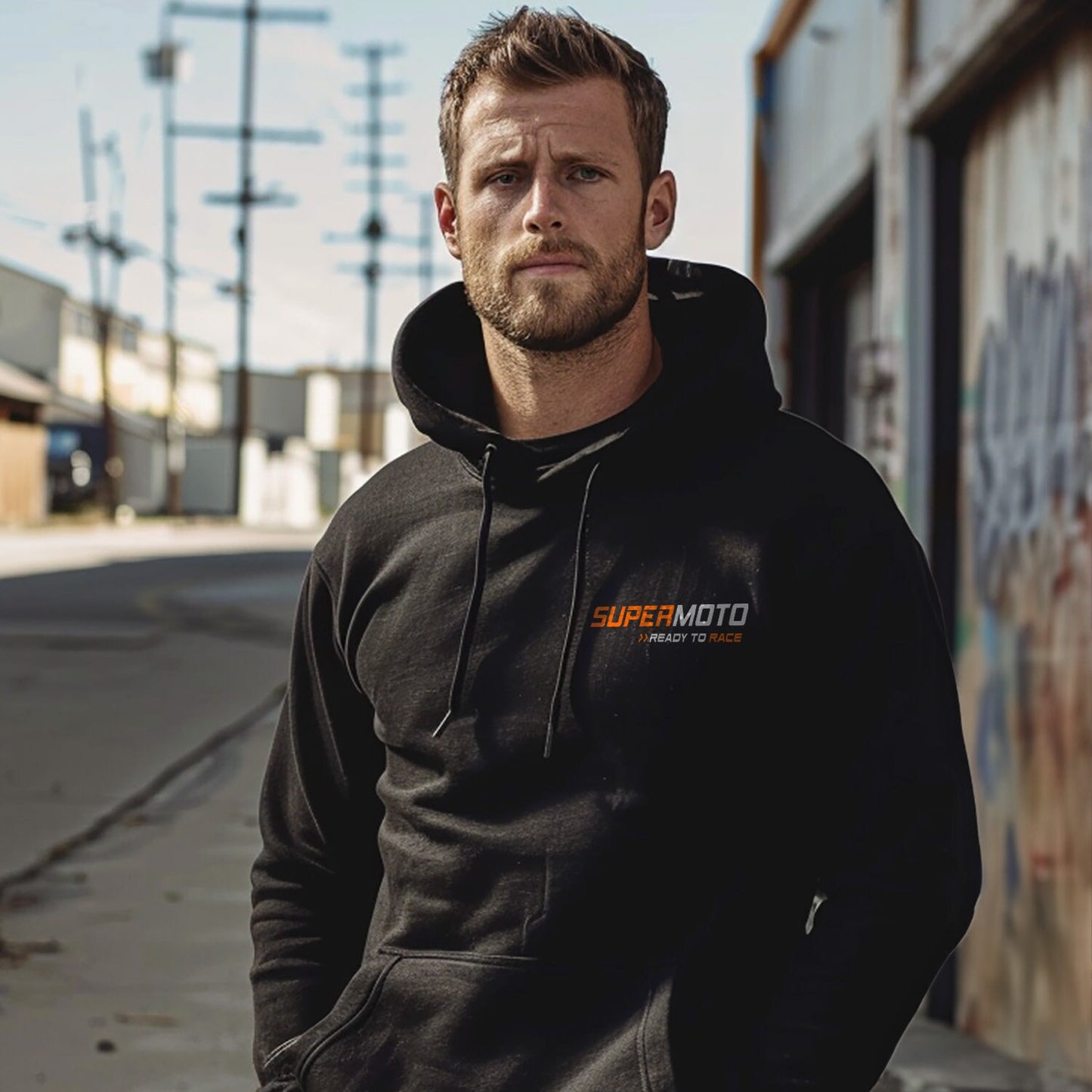 KTM 950 Supermoto Hoodie - Motorcycle Sweatshirt for Riders