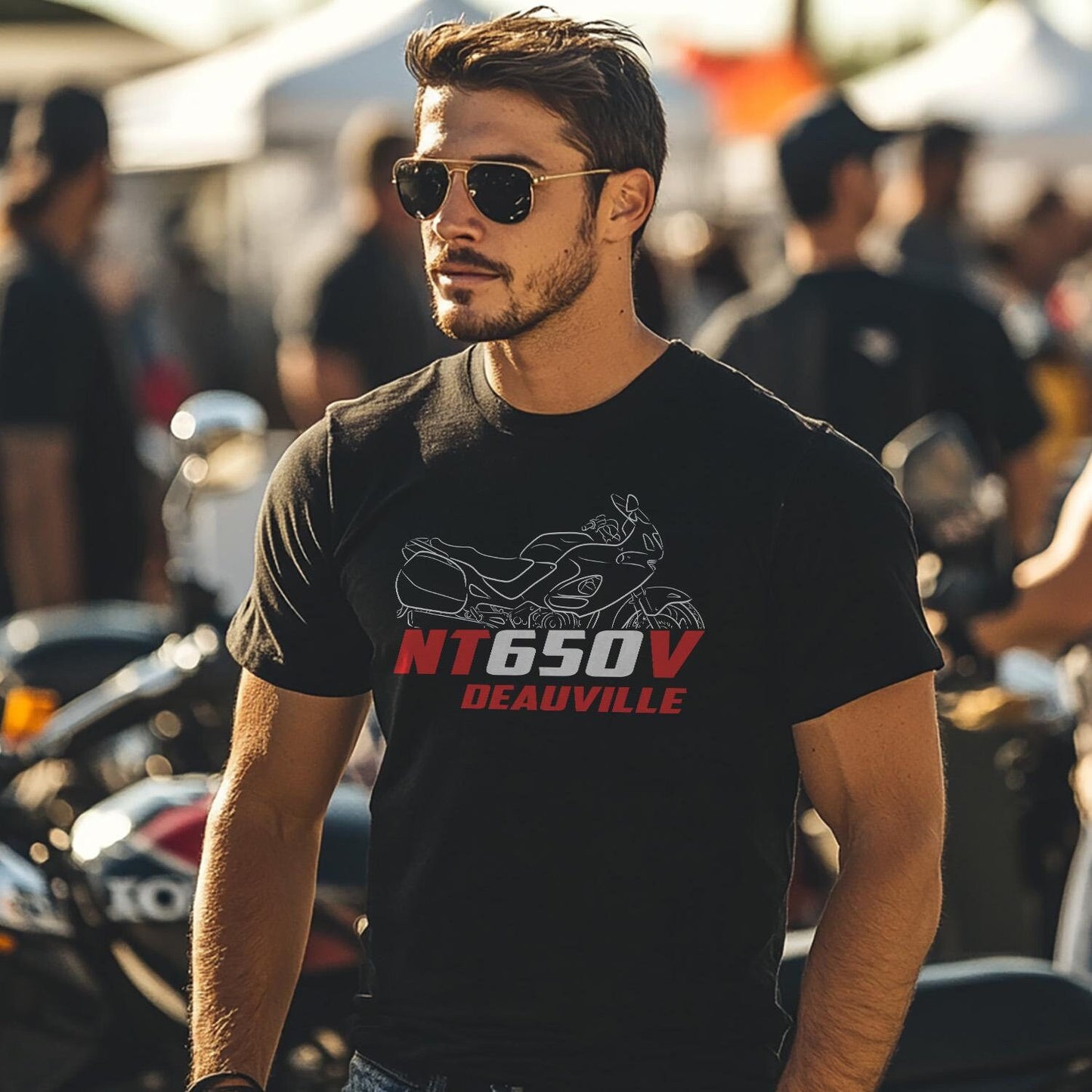 Honda NT650V Deauville Inspired T-Shirt - Motorcycle Tee Shirt for Riders