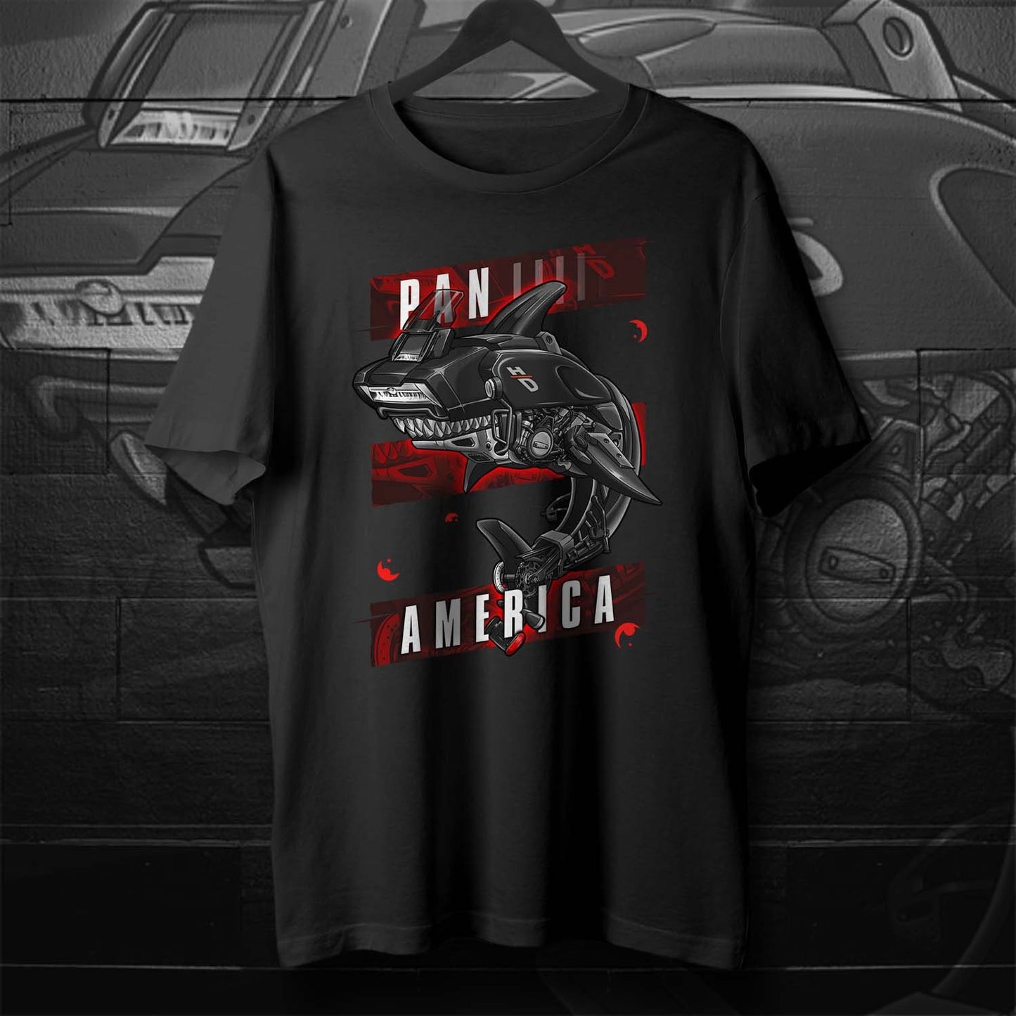 Harley Pan America 1250 T-Shirt - ADV Biker Motorcycle Tee Shirt