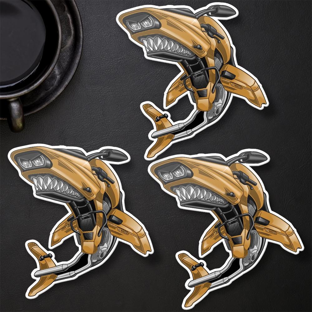 Harley Road Glide Stickers - Set of 3 Biker Motorcycle Decals