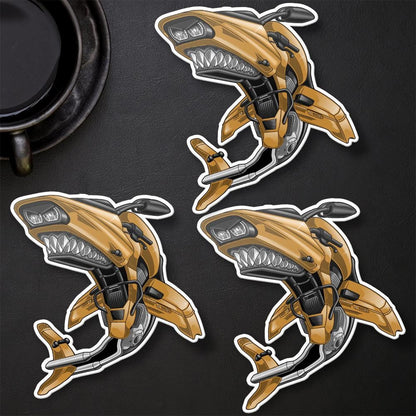 Harley Road Glide Stickers - Set of 3 Biker Motorcycle Decals
