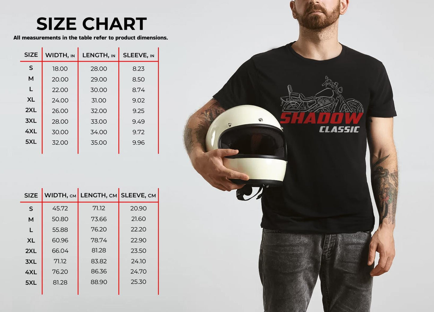 Honda VT1100 Shadow Inspired T-Shirt - Motorcycle Tee Shirt for Riders