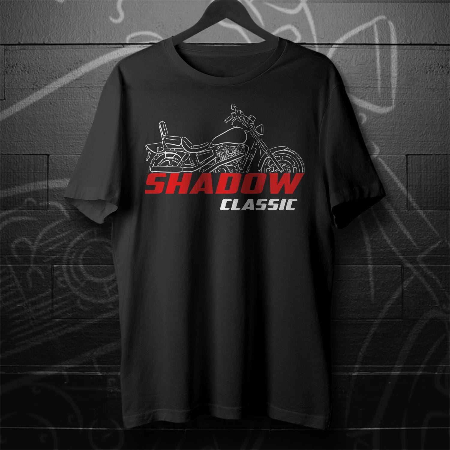 Honda VT1100 Shadow Inspired T-Shirt - Motorcycle Tee Shirt for Riders