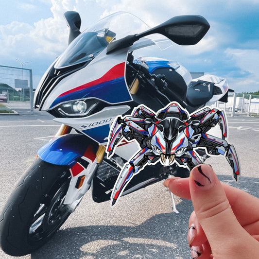 BMW M1000RR Stickers - Set of 3 Motorcycle Decals for Motorrad Riders