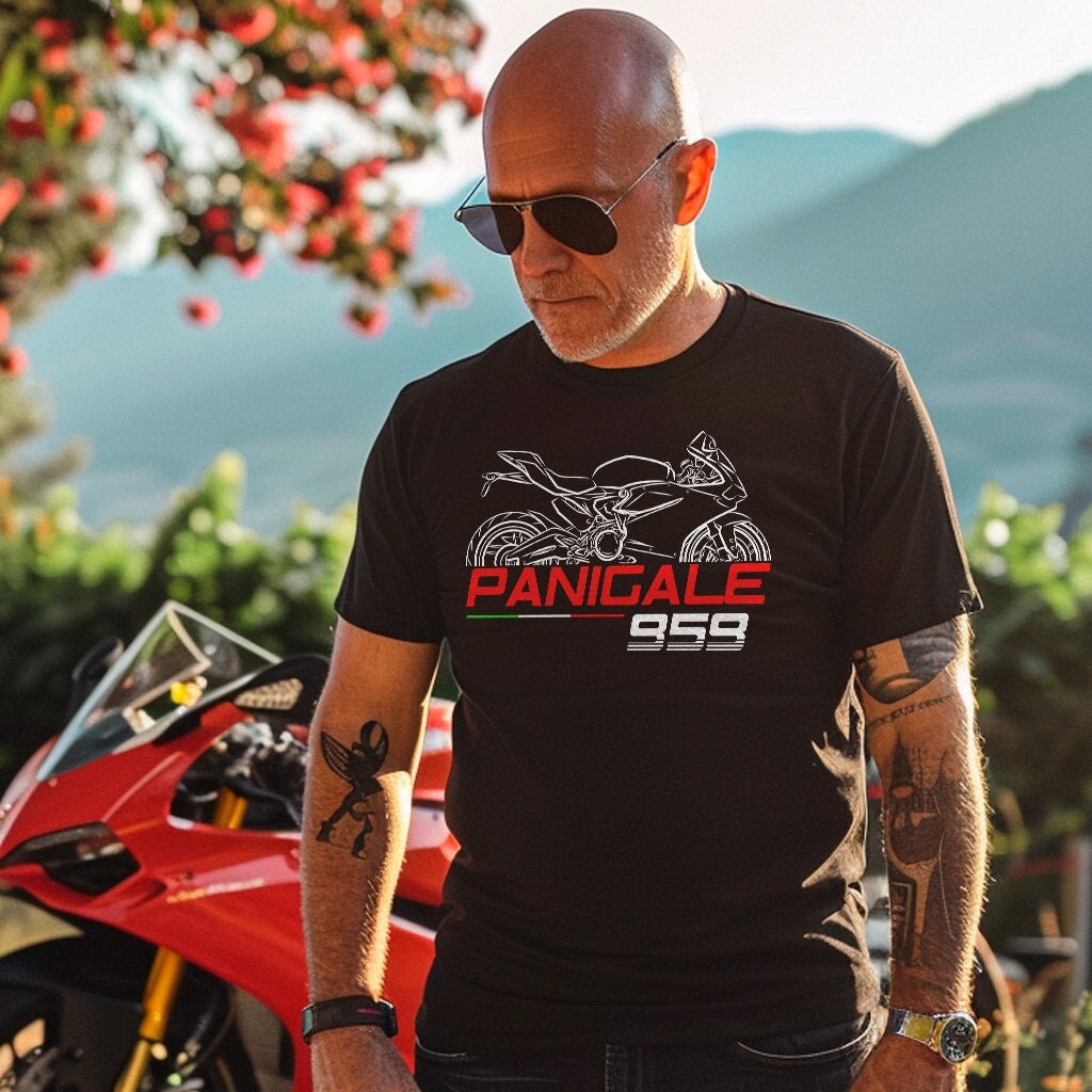 Ducati Panigale 959 Inspired T-Shirt - Motorcycle Tee Shirt for Riders