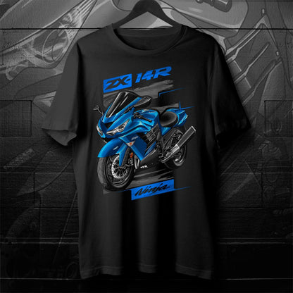Kawasaki Ninja ZX-14R 2012-13 T-Shirt - Motorcycle Tee Shirt for Riders