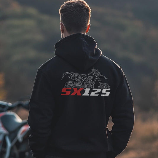Aprilia SX 125 Inspired Hoodie - Motorcycle Sweatshirt for Riders